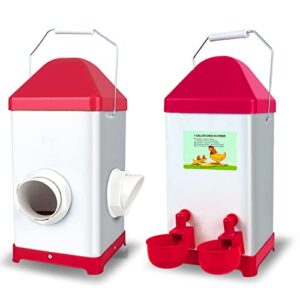 vora automatic chicken feeder and waterer set, good