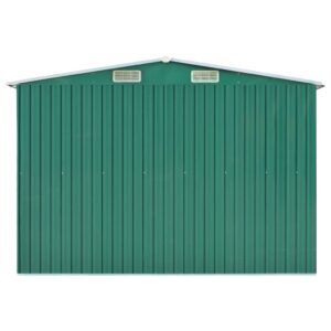 Outdoor Storage Shed, Garden Shed, Sun Protection and Waterproof Tool Storage Shed for Yard, Lawn, Backyard Garden Shed Green 101.2"x389.8"x71.3" Galvanized Steel