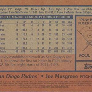 2022 Topps Archives #188 Joe Musgrove 1978 Topps NM-MT San Diego Padres Baseball