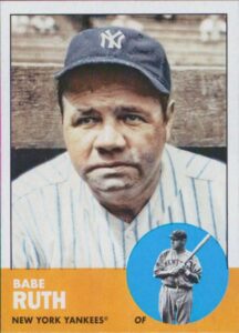 lot of three (3) 2022 topps archives #3 babe ruth 1963 topps nm-mt new york yankees baseball