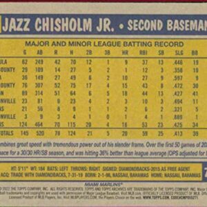 2022 Topps Archives #222 Jazz Chisholm Jr. 1987 Topps NM-MT Miami Marlins Baseball