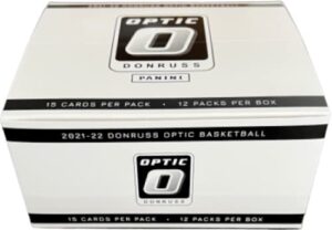 2021-22 panini donruss optic cello fat pack box (12 packs/15 cards)