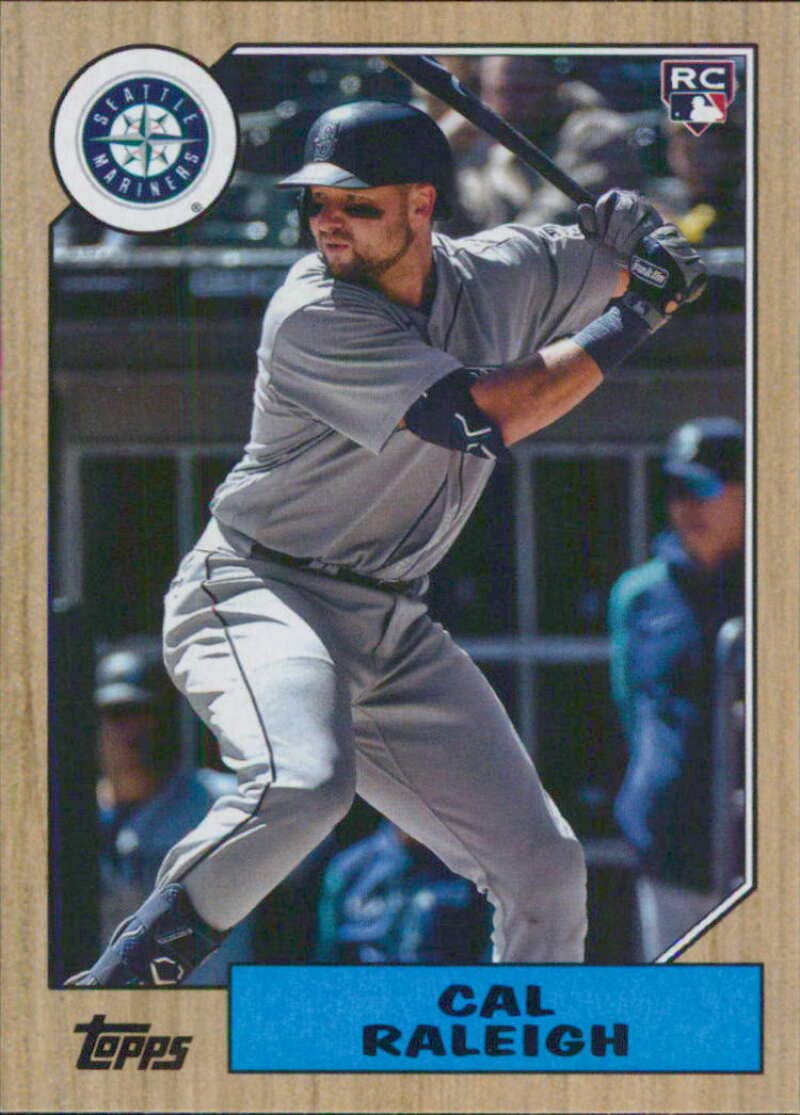 2022 Topps Archives #290 Cal Raleigh 1987 Topps NM-MT RC Rookie Seattle Mariners Baseball