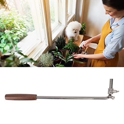 Zerodis Bonsai Branch Bender, M10 10mm Stainless Steel Potted Plants Pruner Bender with Walnut Handle Garden Bending Tool for Making Bonsai Branch Molding Opening 5mm40mm