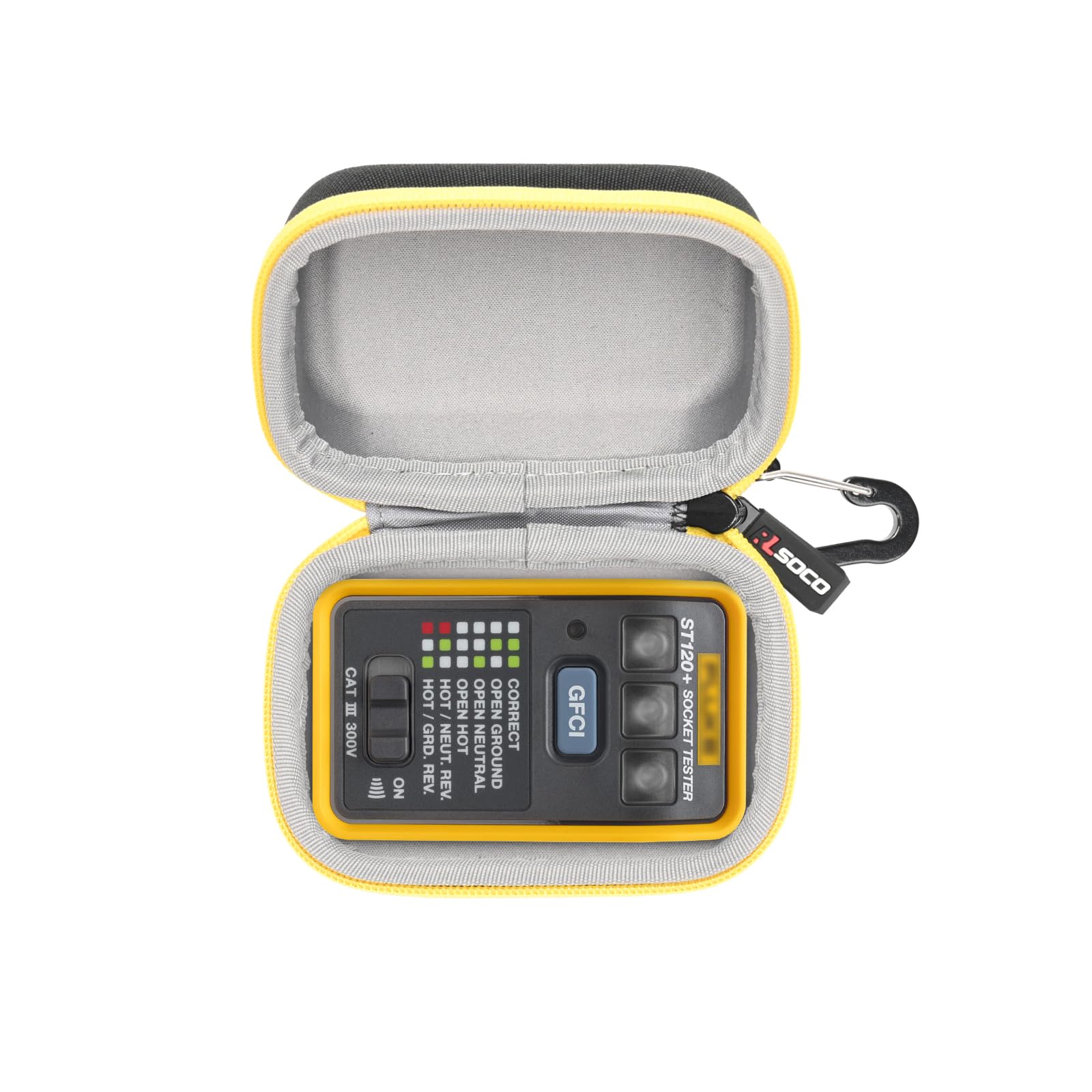 RLSOCO Carrying Case for Fluke ST120+/ST120 GFCI Socket Tester (Case Only)