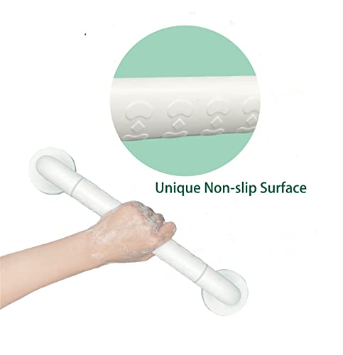 Grab Bars for Shower, Handicap Handicap Grab Bars for Bathtubs and Showers, White Shower Handle,Safety Hand Rail,Support-Pregnant Woman,Elderly,Injury,Senior Assist Bath Handle（16 Inch)