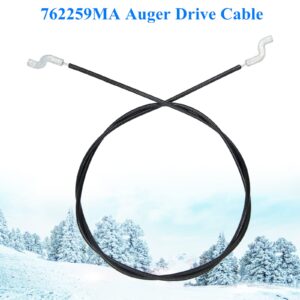 AILEETE 762259MA Auger Drive Cable for Craftsman Murray Single Stage & Dual Stage Snow Thrower Snowblower Drive Cable 762259 1501124MA