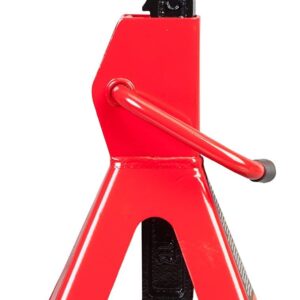 BIG RED AT46002R Torin Steel Jack Stands: 6 Ton (12,000 lb) Capacity, Red, 1 Pair