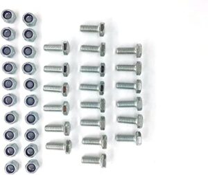 jfyo replacement auger shear pin bolts and nuts are for snow blower hs1132 hs928 hs828 hs724 hs624 (set of 20)