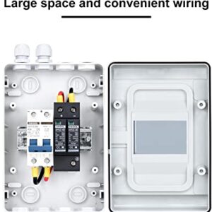 DIHOOL Outdoor Circuit Breaker Box, Solar Isolator Disconnect Switch 40 Amp Breaker DC 500V