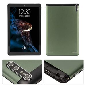 LBEC 10.1 Inch Tablet 2.4G 5G WiFi HD Tablet 1960x1080 IPS Green 8 Colors 2.5GHZ for Reading for 11.0 (US Plug)