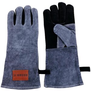 breeo fire pit fire gloves | control the flame | heat resistant 1000° | one size fits all