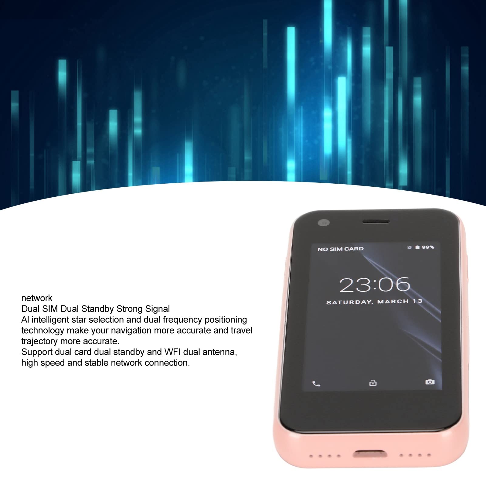 Bewinner XS11 Mini Smartphone for Android 6.0, 2.5 Inch Tiny Mobile Phone, Dual SIM 3G Unlocked Smart Phone, WiFi GPS 1GB 8GB Quad Core Pocket Cellphone for Students