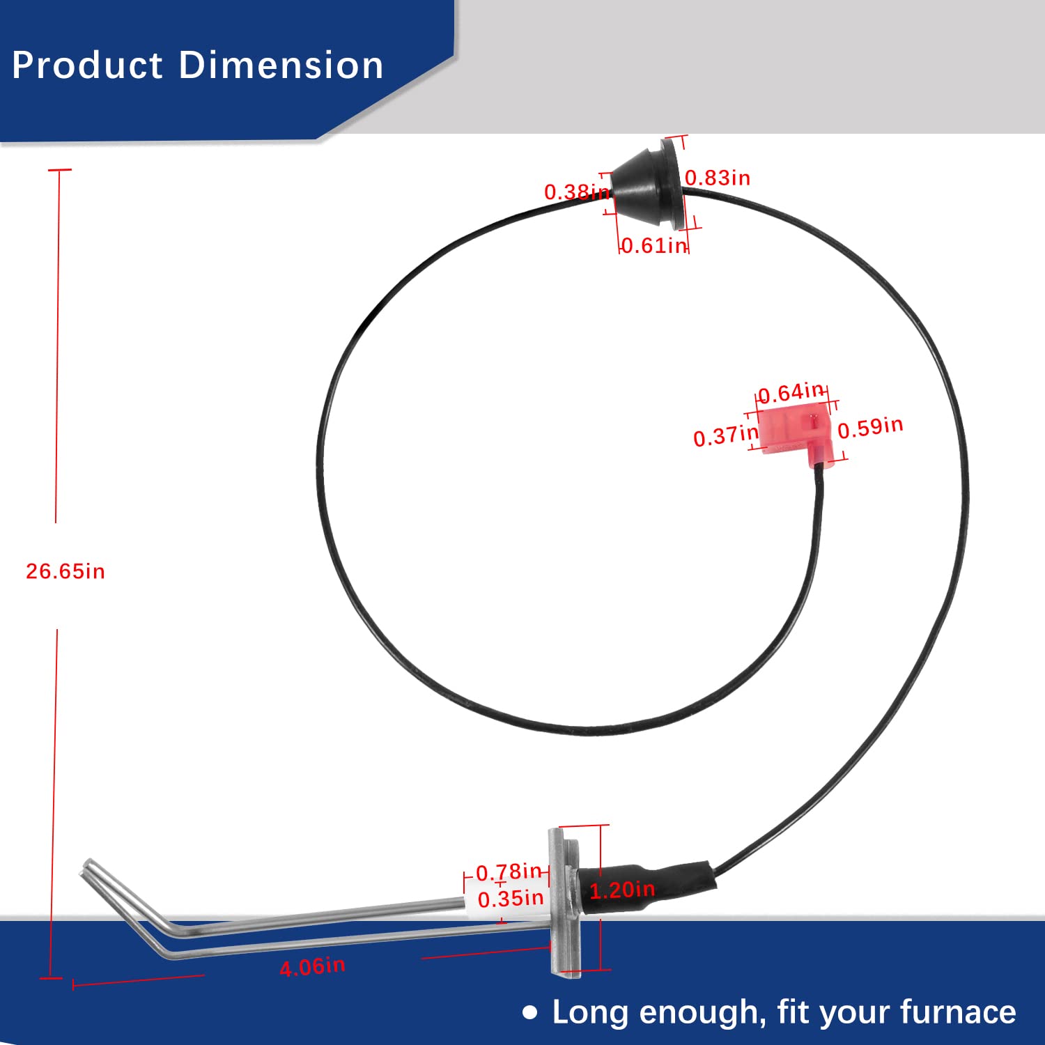 Ussuray 35100 New Series RV Furnaces Electrode Compatible with Hydro Flame Furnaces Electrode, Fits for AFS, AFM, AFL, DFS, DFM, DFL Various Series of Furnace