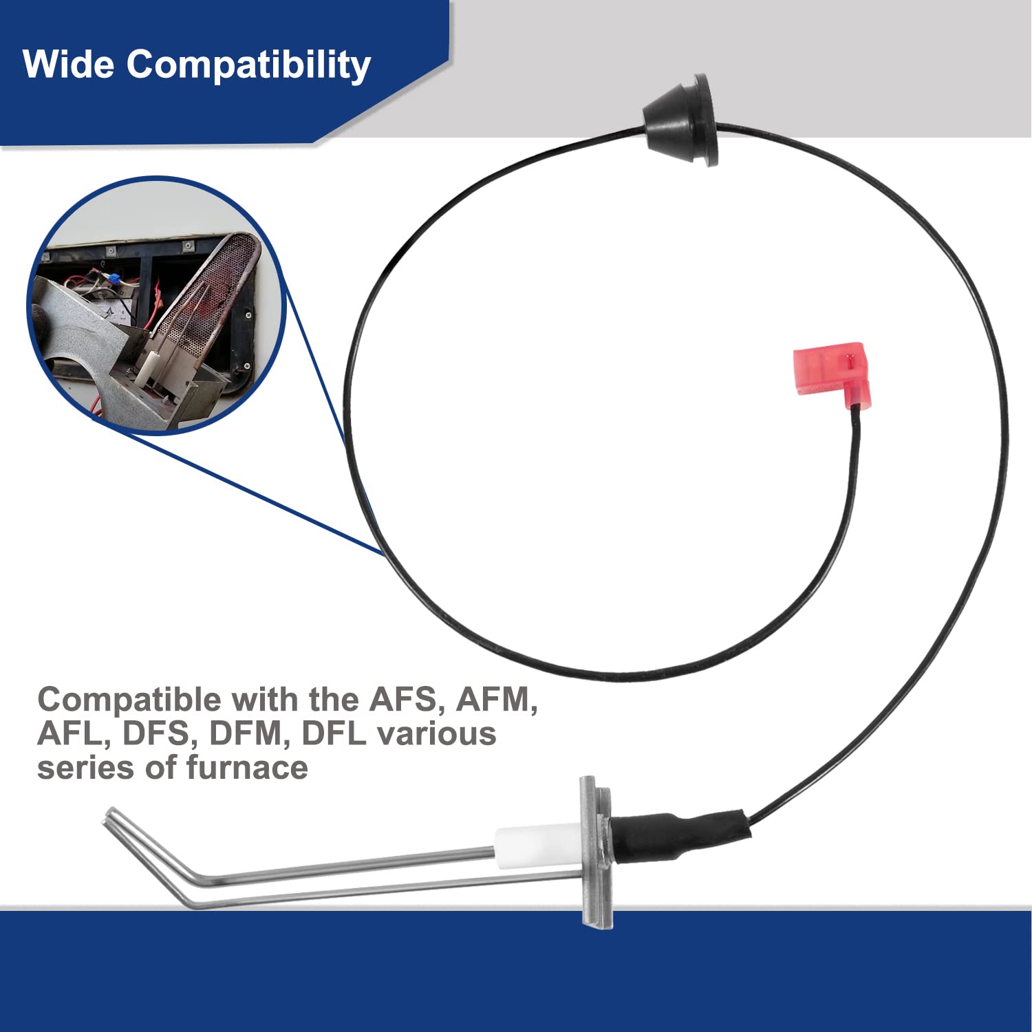 Ussuray 35100 New Series RV Furnaces Electrode Compatible with Hydro Flame Furnaces Electrode, Fits for AFS, AFM, AFL, DFS, DFM, DFL Various Series of Furnace