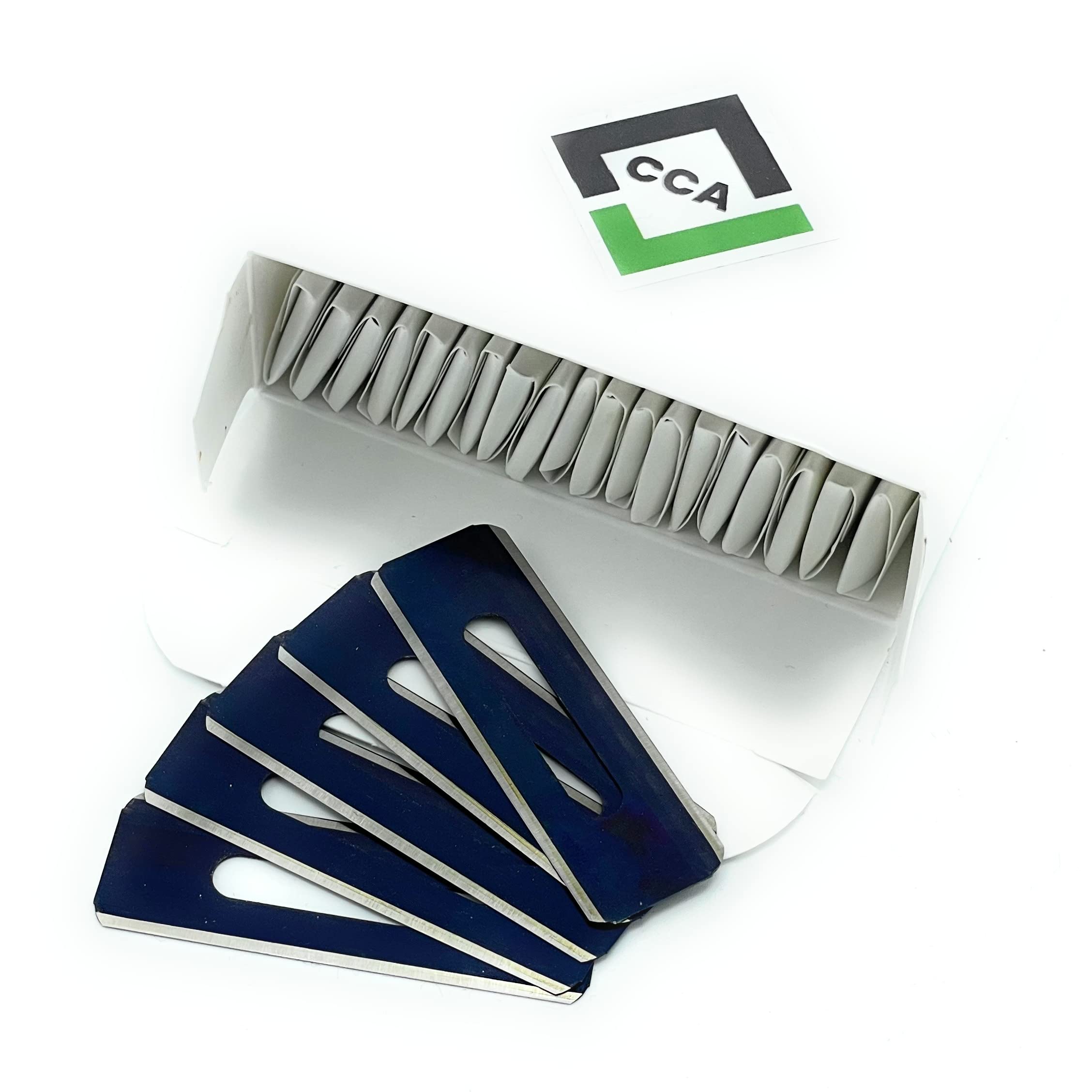 CCA Slotted Round Edge Trimming Knife Blades x 100