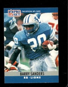 1990 pro set #102 barry sanders nmmt lions hof