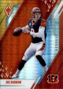 football nfl 2021 panini phoenix fire burst #20 joe burrow bengals