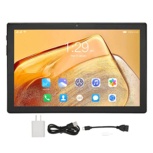 4G Dual SIM Calling Tablet, 10Inch Android 11 8 Core Tablet PC, 6GB RAM 256GB ROM, Dual Stereo Speaker, 7000mah Battery, 2.4G/5G Dual Band WiFi, Double HD Cameras(Gold)