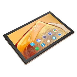 4G Dual SIM Calling Tablet, 10Inch Android 11 8 Core Tablet PC, 6GB RAM 256GB ROM, Dual Stereo Speaker, 7000mah Battery, 2.4G/5G Dual Band WiFi, Double HD Cameras(Gold)