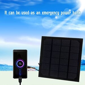 Amikadom #cqY67A Solar Panel Powered Fan Mini Ventilator Exhaust Fan for Greenhouse Motorhome House Chicken House Outdoor Ventilation