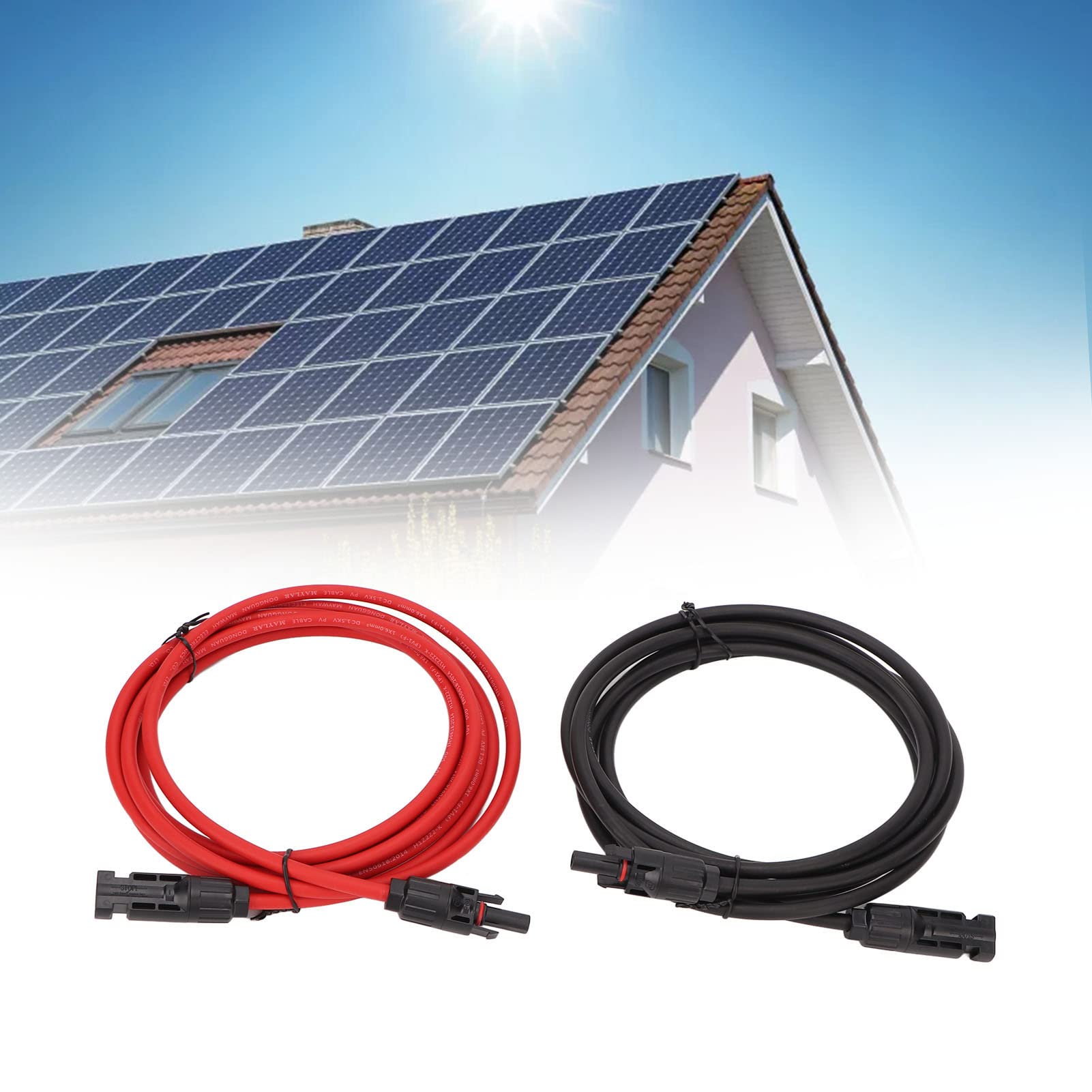 Solar Cable Extension Cable 6mm Connector for Photovoltaic Solar System (10m)