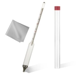 maple syrup hydrometer, baume and brix scale, maple syrup density kit syrup hydrometer for measure sugar and moisture content (density) of boiled sap