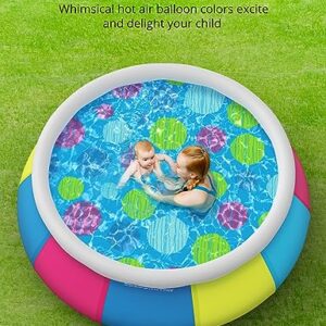 Inflatable Swimming Pool, 10ft ×30in Easy Set Pool with Pool Cover, Blow Up Pool Swimming Pools Above Ground for Kids Adults Family Backyard Garden