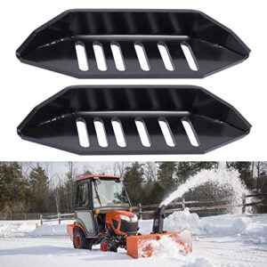 elitewill universal snow blower skid shoe heavy duty and wide snow thrower slide shoes with black powder coating fit for all stage snowblowers