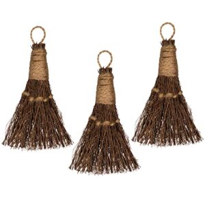 cinnamon broom 6" - cinnamon broomstick scented 3 pack -mini broom - witches broom decor for halloween - cinnamon broomstick - mini broomstick