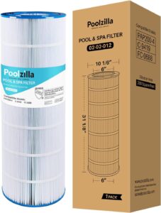 poolzilla 1 pack pool filter cartridge replacement for pap200, pentair cc200, filbur fc-0688, unicel c-9419, aladdin 29902, baleen ak-8005, pure n clean pc-0688, r173217, predator 200, sd-00071