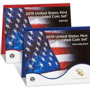 2019 P & D - 20 Coin Uncirculated Mint Set with COA - Dollars, Halfs, Quarters, Dimes, Nickels, Pennys US Mint Brilliant Uncirculated OGP