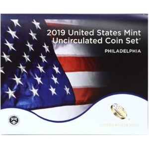 2019 P & D - 20 Coin Uncirculated Mint Set with COA - Dollars, Halfs, Quarters, Dimes, Nickels, Pennys US Mint Brilliant Uncirculated OGP