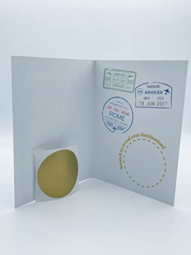 You're Jetting Off To Passport Travel Card Scratch To Reveal Your Personal Message Surprise Gift