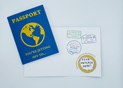 You're Jetting Off To Passport Travel Card Scratch To Reveal Your Personal Message Surprise Gift