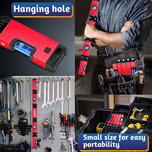 28 Inch Multi-Function Foldable Level,Magnetic Level tool, Measuring Tool with 4 Easy to Read Level Bubbles,Precise Leveling Tool for Carpenters,Woodworkers,Homes