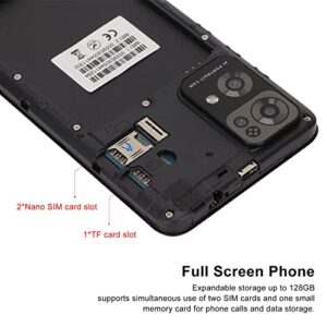 Zerodis Smartphone, Full Screen Phone 512 MB RAM Dual Cards Dual Standby for Calling (Black)
