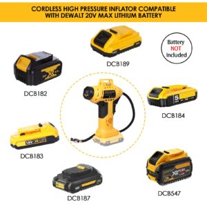 Mellif Cordless Tire Inflator and Glue Gun for Dewalt 20V MAX Battery (Battery Not Included)