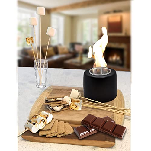 SNHPDH Tabletop Fire Pit, Indoor Mini Fire Pit Outdoor Portable Ethanol Fire Bowl, for Balcony Patio Personal Fireplace