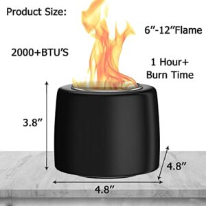 SNHPDH Tabletop Fire Pit, Indoor Mini Fire Pit Outdoor Portable Ethanol Fire Bowl, for Balcony Patio Personal Fireplace