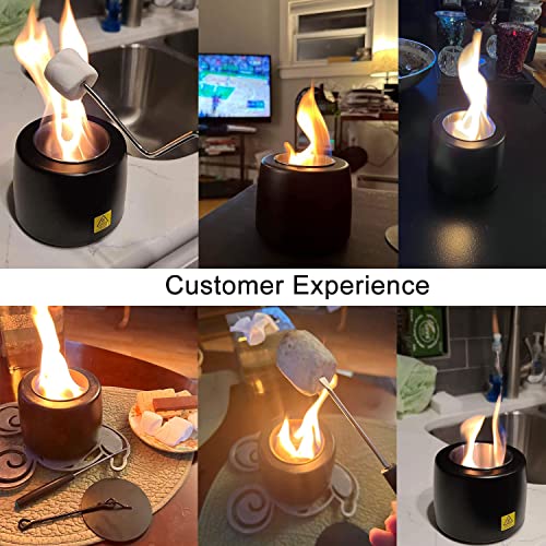 SNHPDH Tabletop Fire Pit, Indoor Mini Fire Pit Outdoor Portable Ethanol Fire Bowl, for Balcony Patio Personal Fireplace