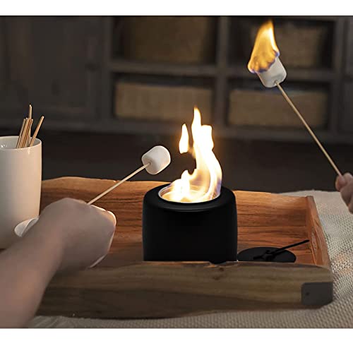 SNHPDH Tabletop Fire Pit, Indoor Mini Fire Pit Outdoor Portable Ethanol Fire Bowl, for Balcony Patio Personal Fireplace