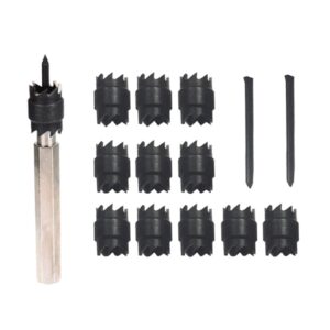 14 pack spot weld cutter set 3/8" spot weld double sided cutter sets, spot drill bit welder cut tool kit