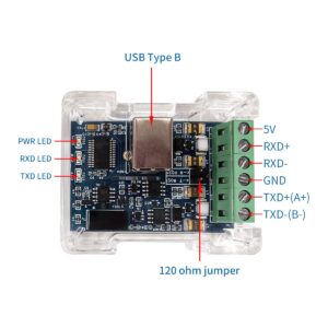 DSD TECH SH-U11H Isolated USB to RS485 RS422 Adapter for Industry