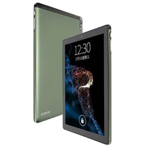 hd tablet, 10.1 inch tablet 8 cores 2.5ghz 1960x1080 ips 8800mah green for reading for 11.0 (us plug)