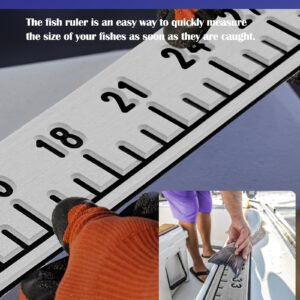 36" Fish Ruler for Boat EVA Foam Fish Measuring Ruler with Self-Adhesive Backing Fish Measurement Tape Sticker Tool for Fish Boat 36 inch