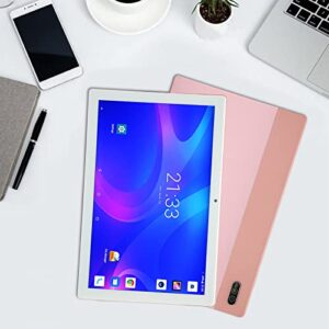 10.0 Inch Tablet Calling Tablet Front 8MP Rear 13MP 100240V 8 Core CPU 8GB 256GB Pink 1920x1200 for Gaming (US Plug)