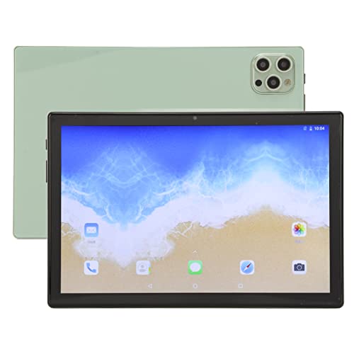 Tablet PC, 10 Inch Tablet 6G RAM 128G ROM 100240V Green for Travel for Home (US Plug)