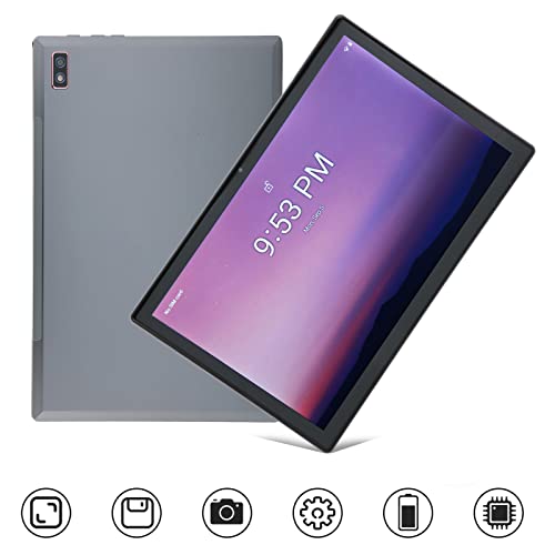 4G LTE Tablet, 4GB 64GB 100240V Octa Core Dual SIM Dual Standby 10.1 Inch Tablet 10.1 Inch IPS for Game (US Plug)