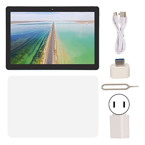 HD Tablet, 4GB RAM 64GB ROM 3 Card Slots Design 1280x800 100240V 10.1 Inch Tablet MTK6753 CPU for Home for Travel (US Plug)